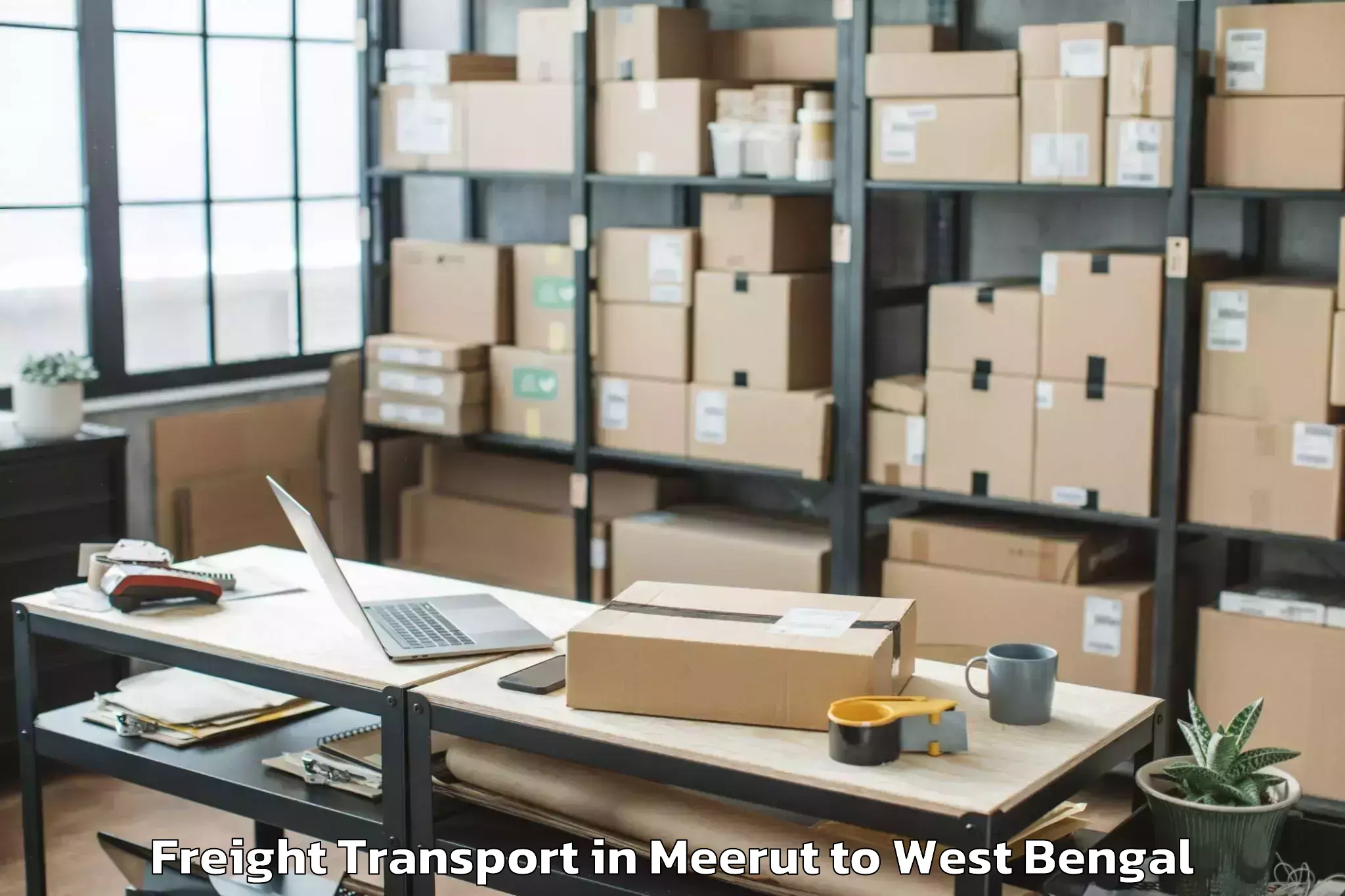 Professional Meerut to Metropolis Mall Kolkata Freight Transport